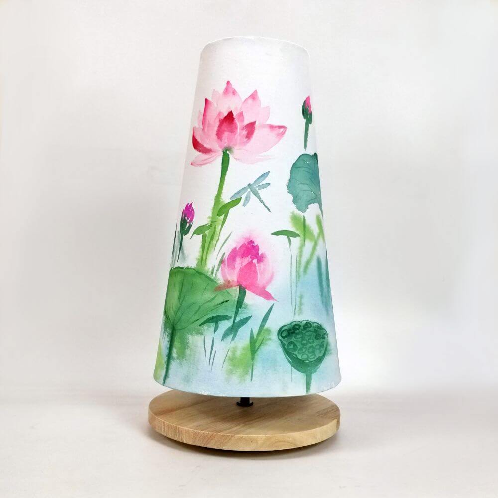 Long Cone Lotus Lamp