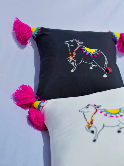 Pichwai Cow Cushion Cover