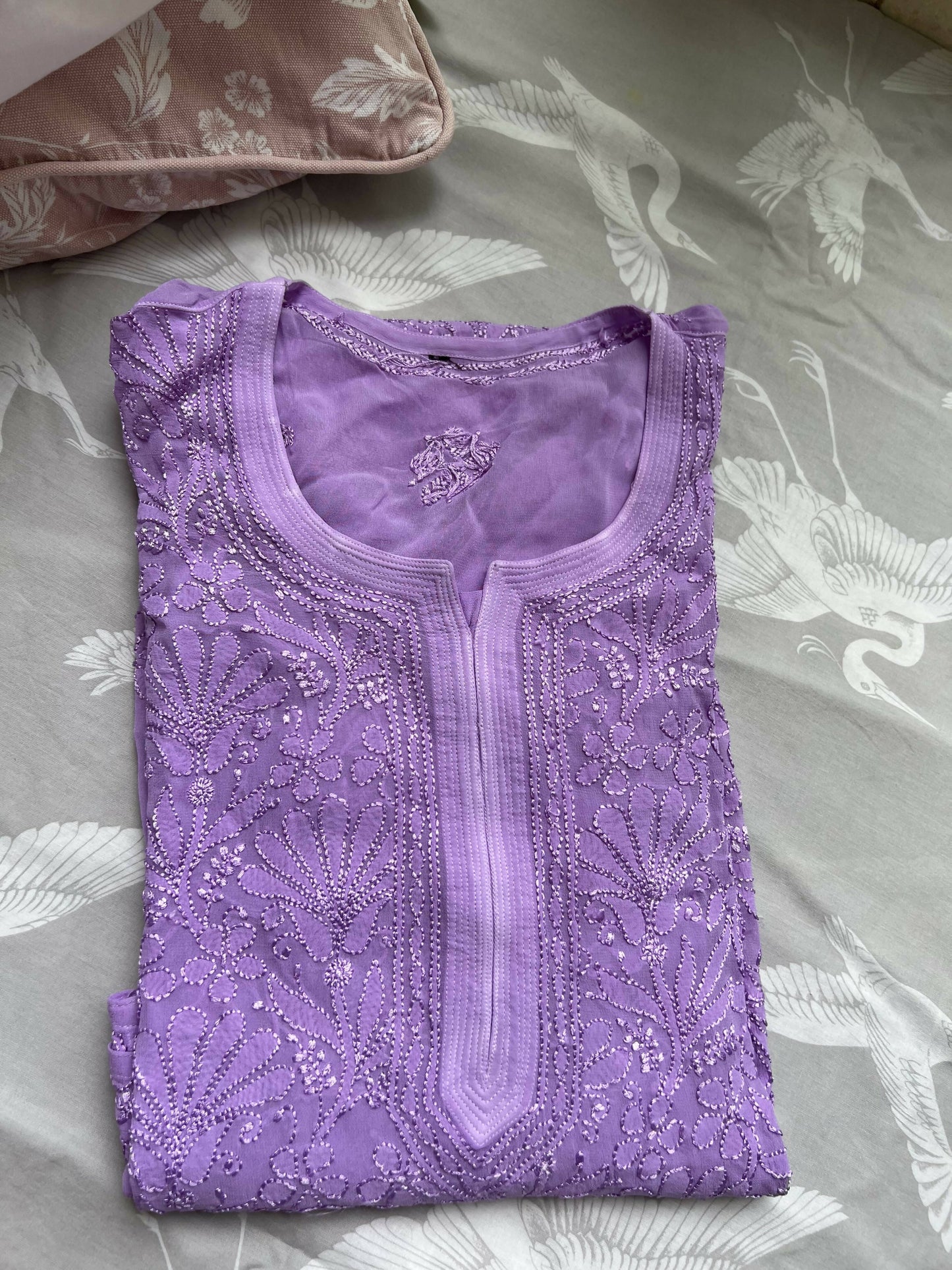 Viscose Georgette Chikankari Kurti