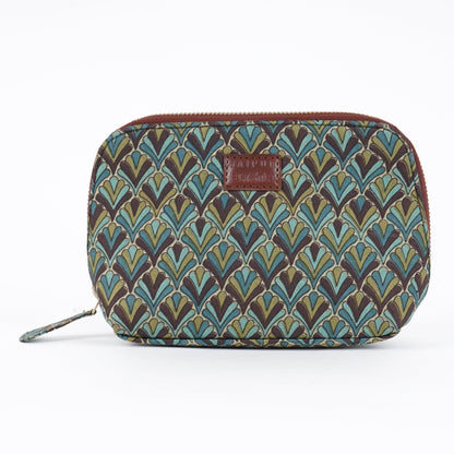 Olive Mist Blockprinted Pouches