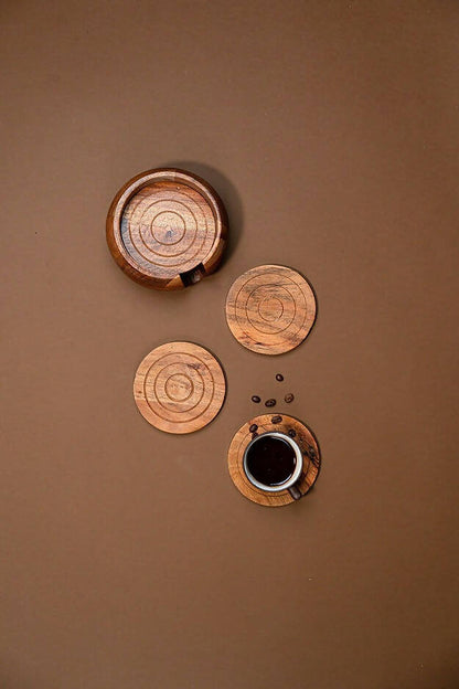 Coasters Wooden Concentric