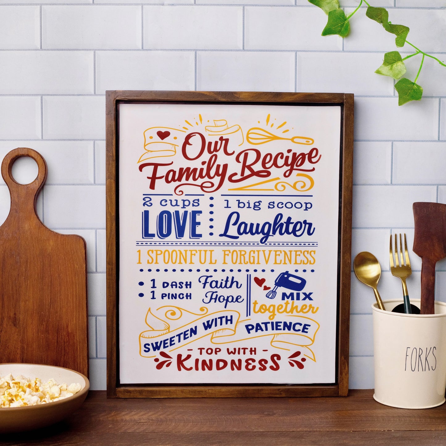 Our Family Recipe Frame