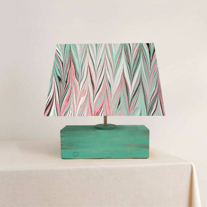 Modern Table Lamp - Marbling | Mystical Red