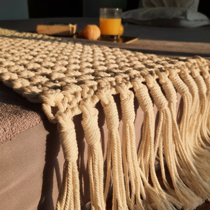 Macrame Handcrafted Sofa Throw