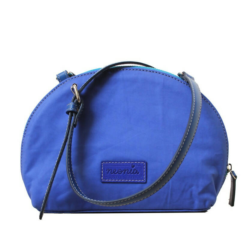 Blue Half-Round Sling Bag