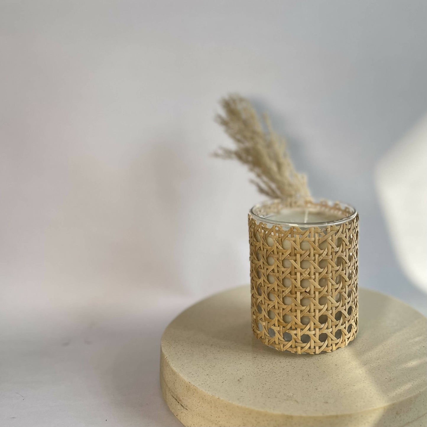 Firewood Rattan Candle