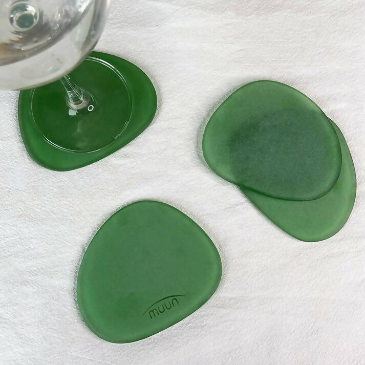 Frosted Glass Coasters Set of 4