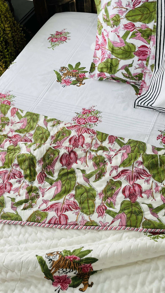 Sherni Hand Block Print Reversible Quilt