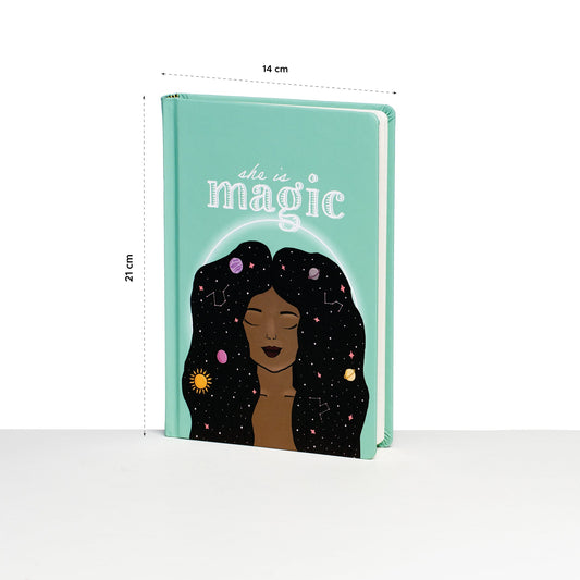 She is Magic - Designer Hard Cover Notebooks