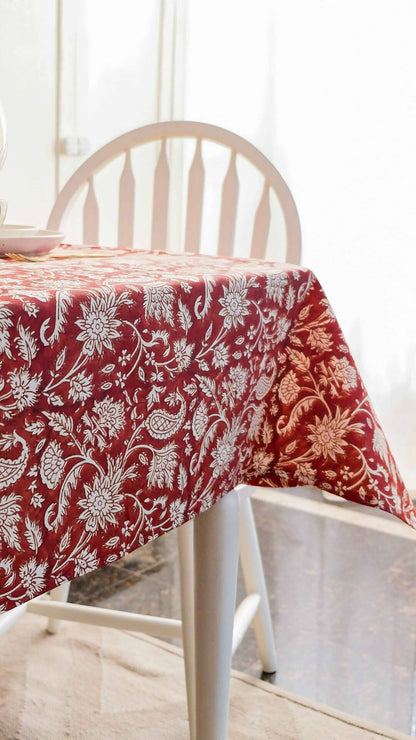 All Over Red Wipeable & Anti-slip Tablecover - RECTANGLE