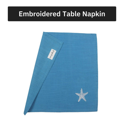 Starfish Soiree Cotton Slub Napkins