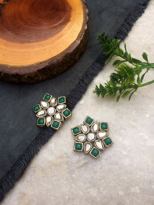 Kundan Mandala Studs