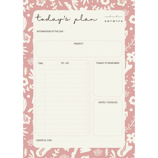 Daily Planner | Posy Pink
