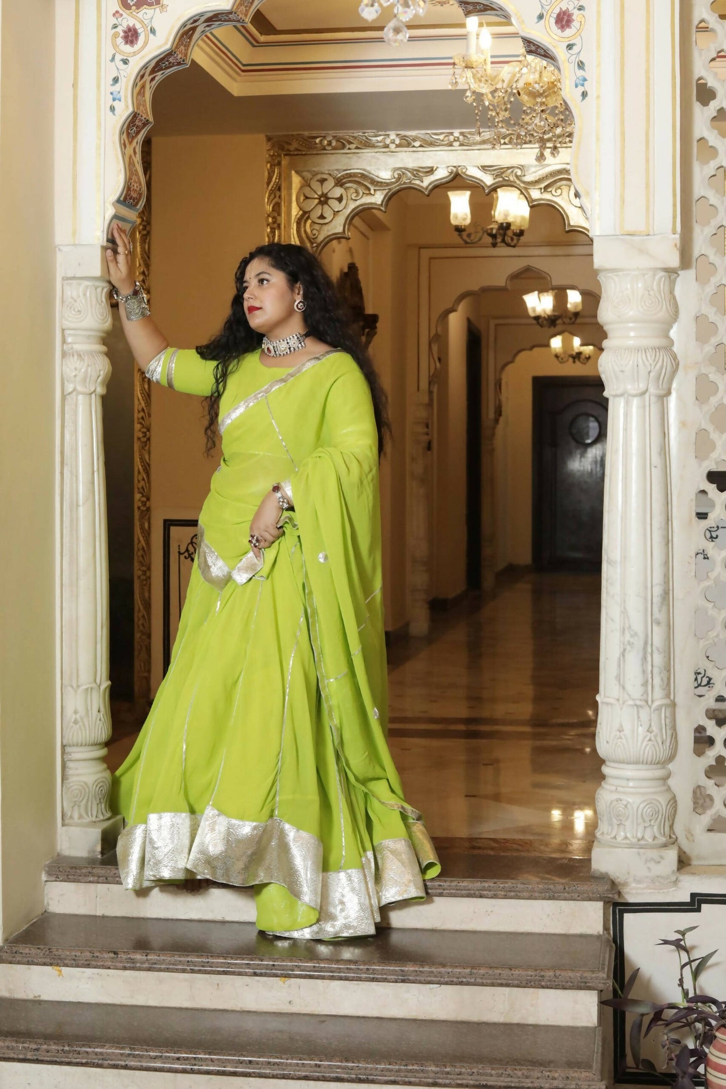 Maithili Green Lehenga