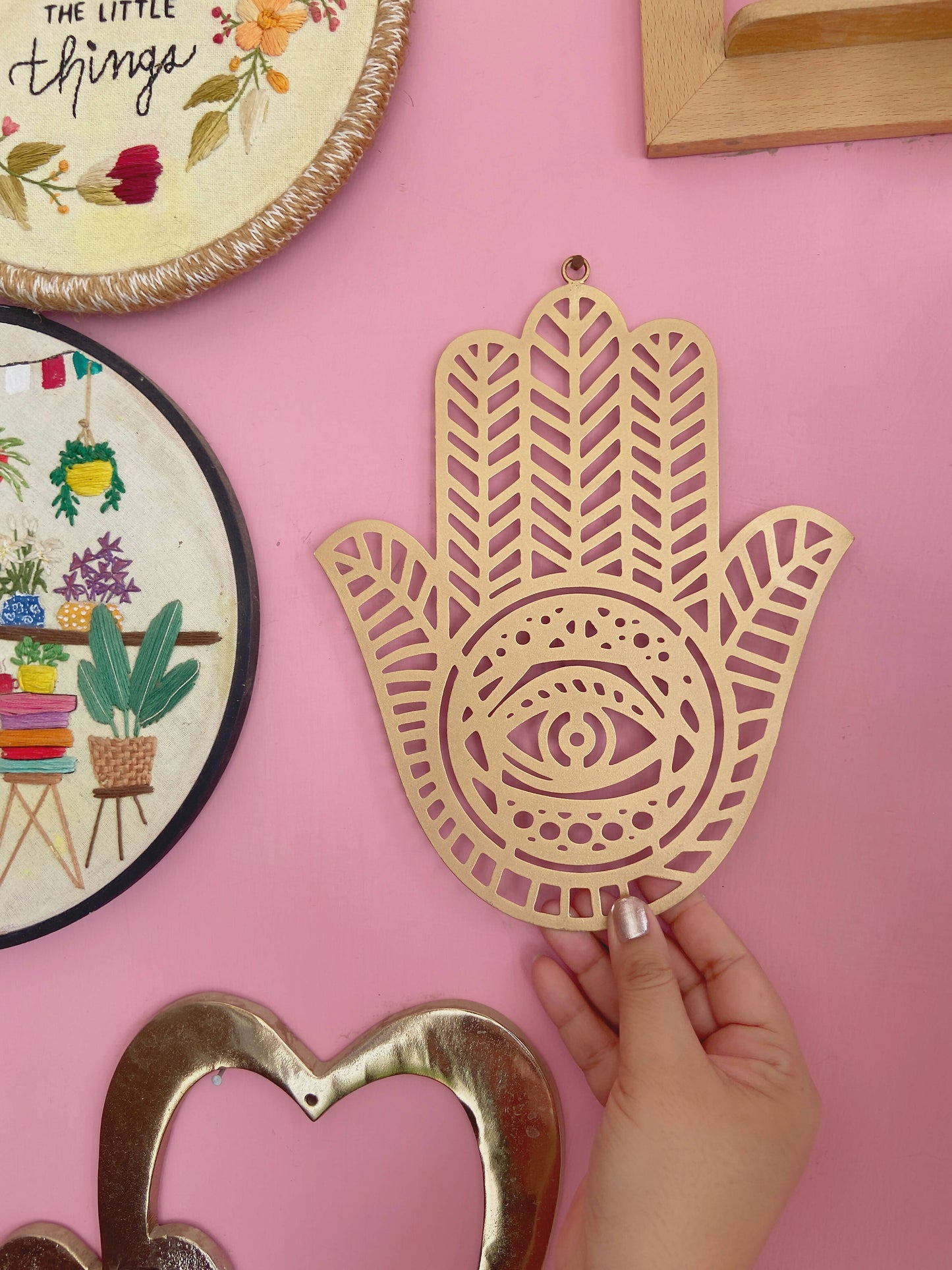 Hamsa Hand Handcrafted Wall Art