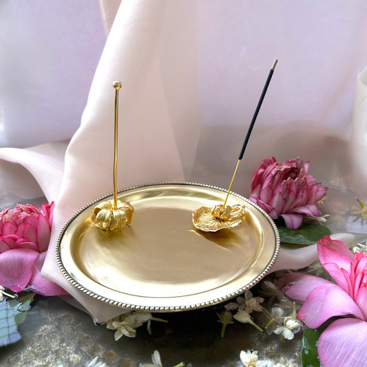 Thali, Santulan Bell and Incense Stand Combo