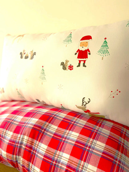 Santa Is Coming Lumbar Pillow