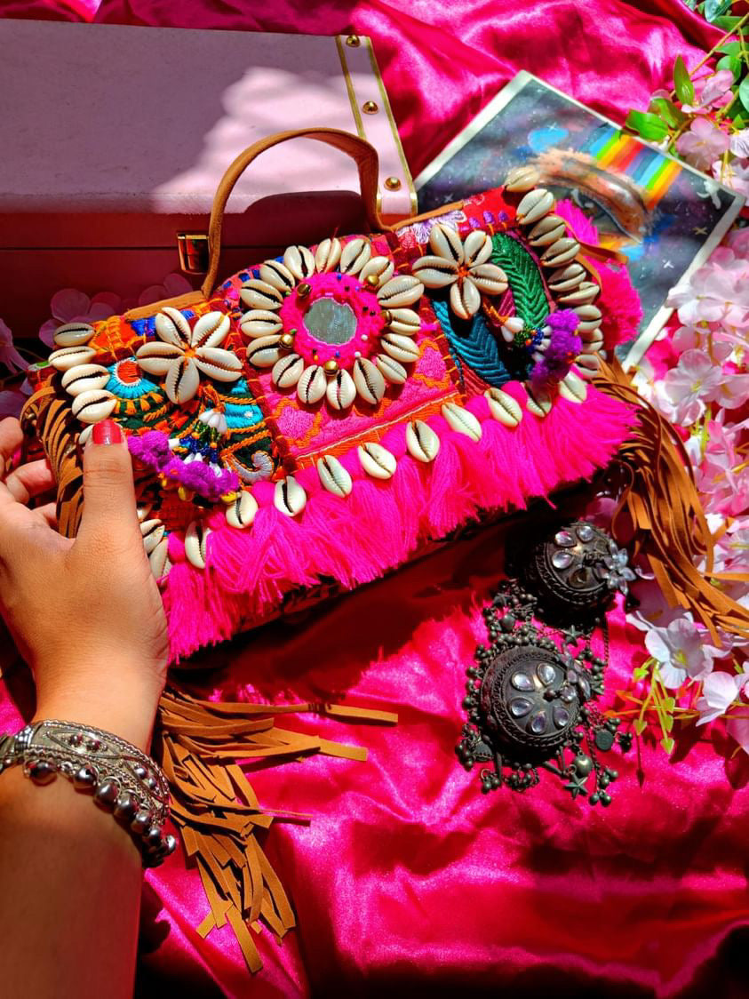 Shell & Tassel Designer Boho Bag