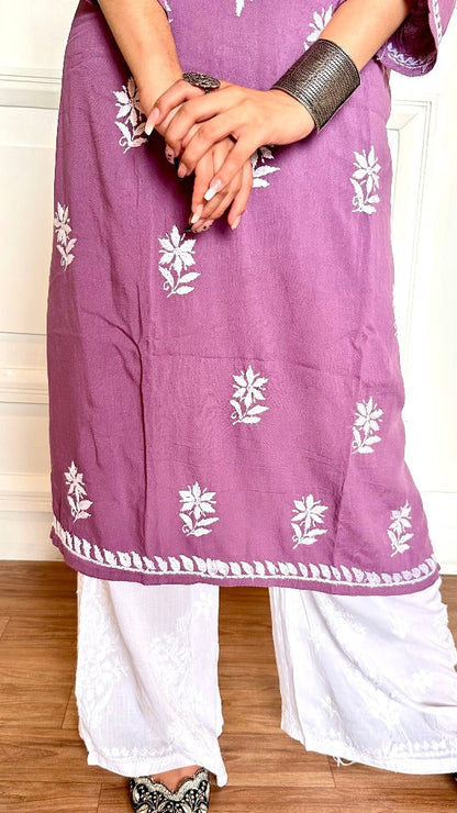 Premium Rayon Chikankari Kurti