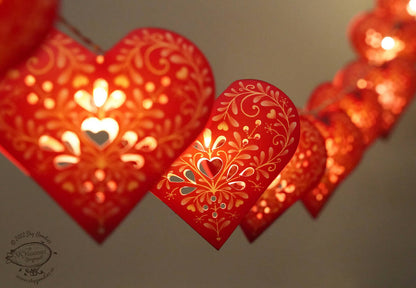 Paper Sweet Hearts Fairy Lights