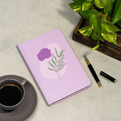 Violet Bloom - Designer Hard Cover Notebooks