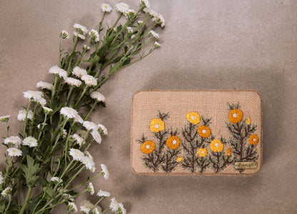 Buttercups Beige Box Clutch