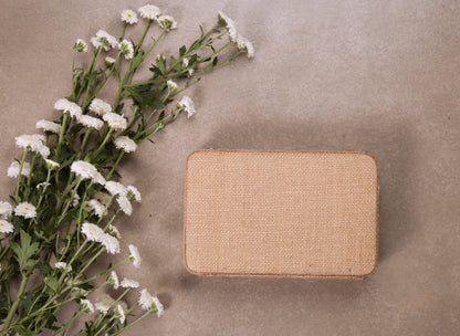 Buttercups Beige Box Clutch