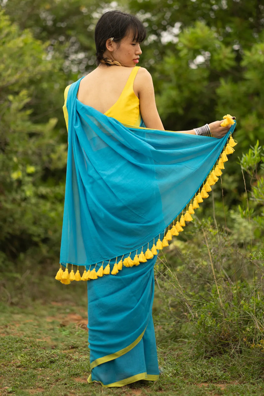 Season of Mist Border Cotton Saree