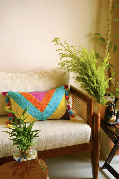 Banjaran Kantha Cushion