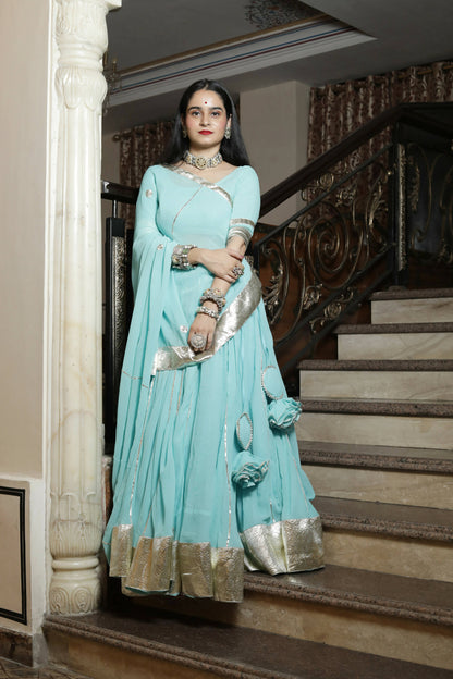 Maithili Blue Lehenga