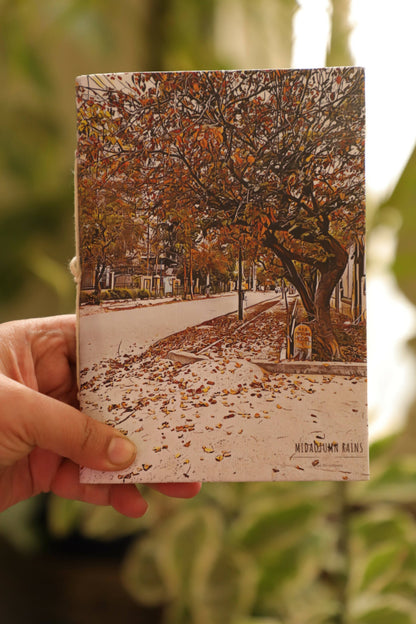 Autumn Fall Handmade Paper Diary