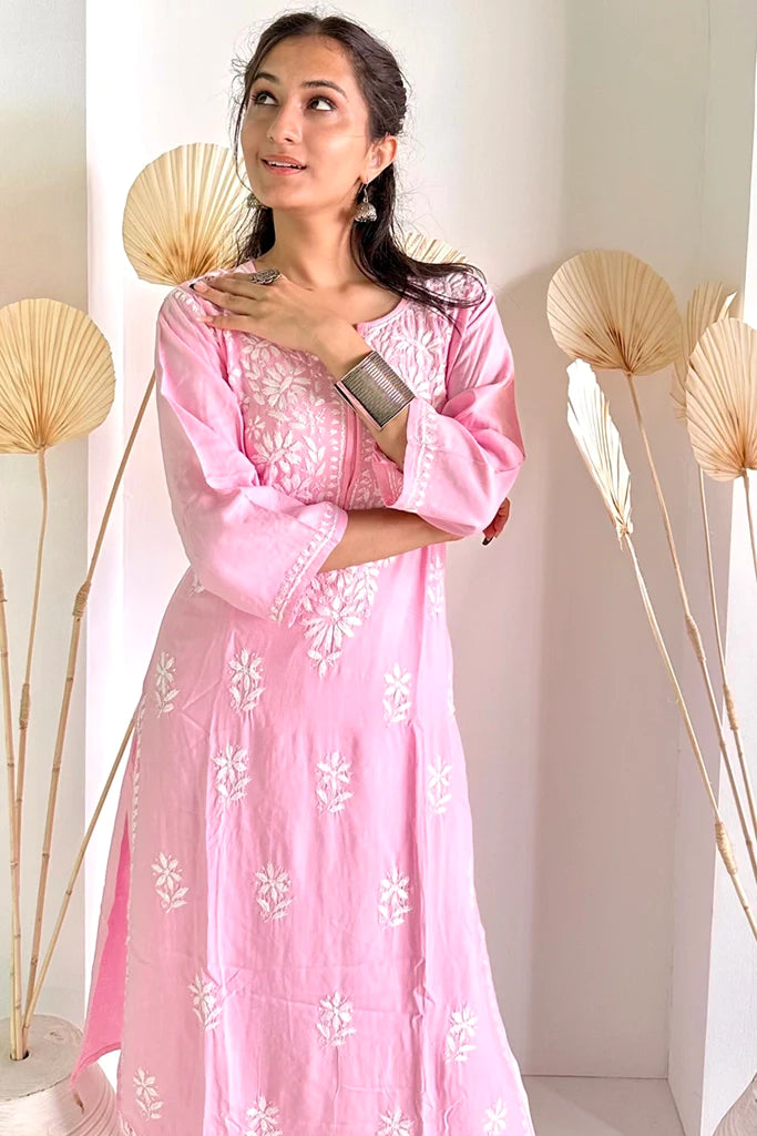 Premium Rayon Chikankari Kurti