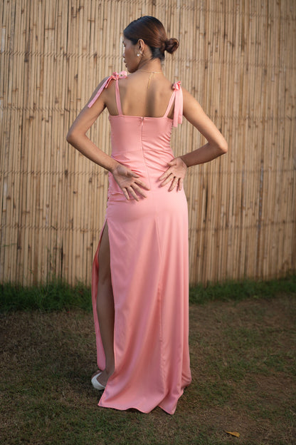 Elegant Enigma Slit Dress