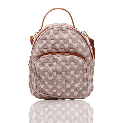 Salmon Pink Mini Backpack