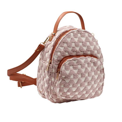 Salmon Pink Mini Backpack