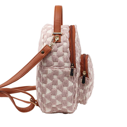 Salmon Pink Mini Backpack