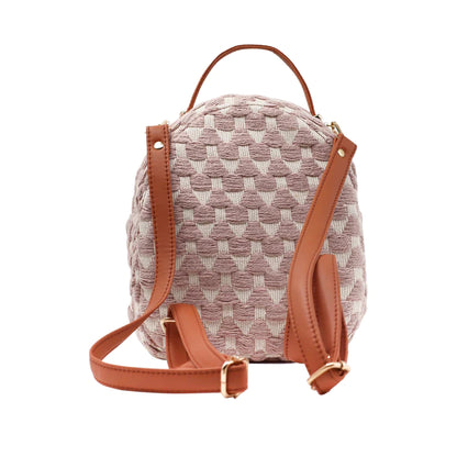 Salmon Pink Mini Backpack