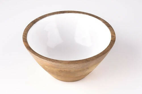 Serving Bowl Wooden White