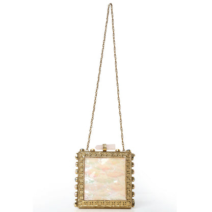 Square Mother-Of-Pearl Elegant Simplicity Clutch