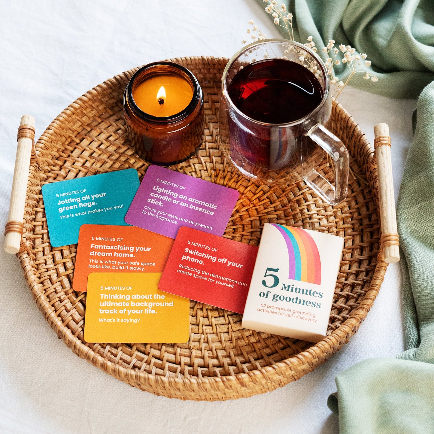 5 Minutes of Goodness / Wellness Prompt Cards