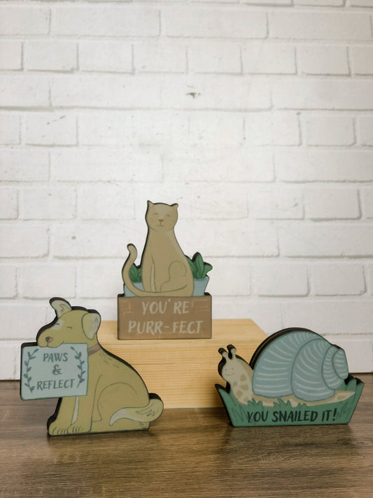 Desk Pet - Animal (Set of 3)