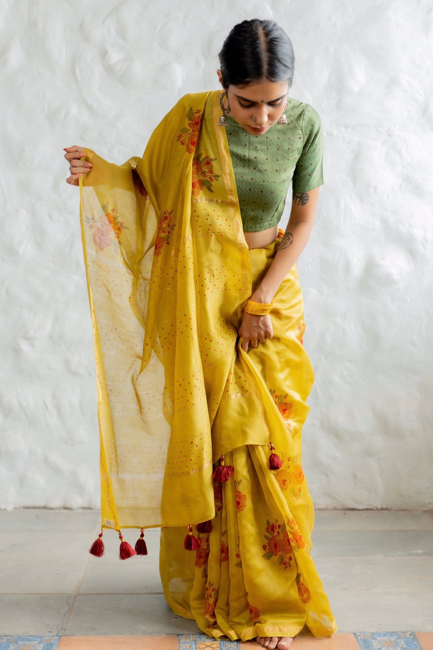 Gul Si Nazakat Chanderi Saree