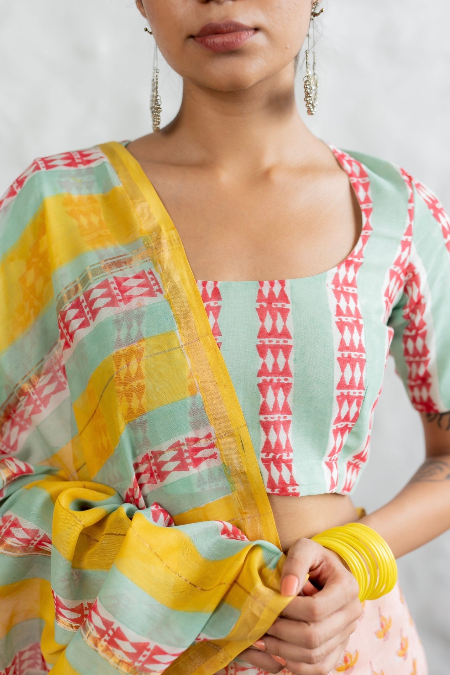 Amaltas Chanderi Saree