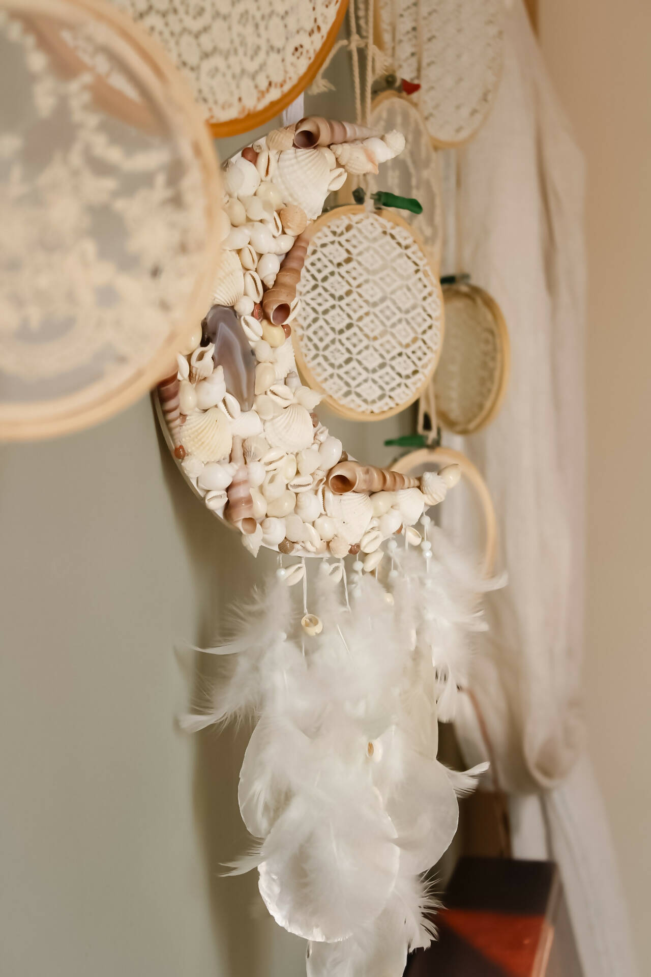 White Moon Dreamcatcher