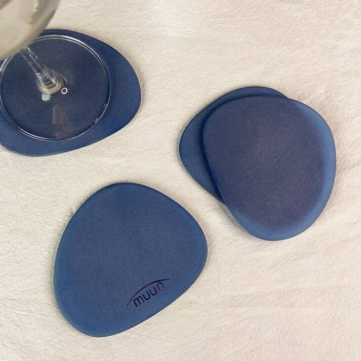 Frosted Glass Coasters Set of 4