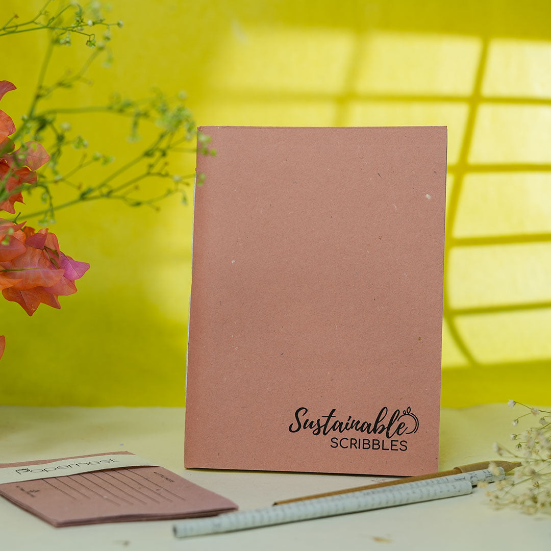 Sustainable Scribbles- Blush Notebook