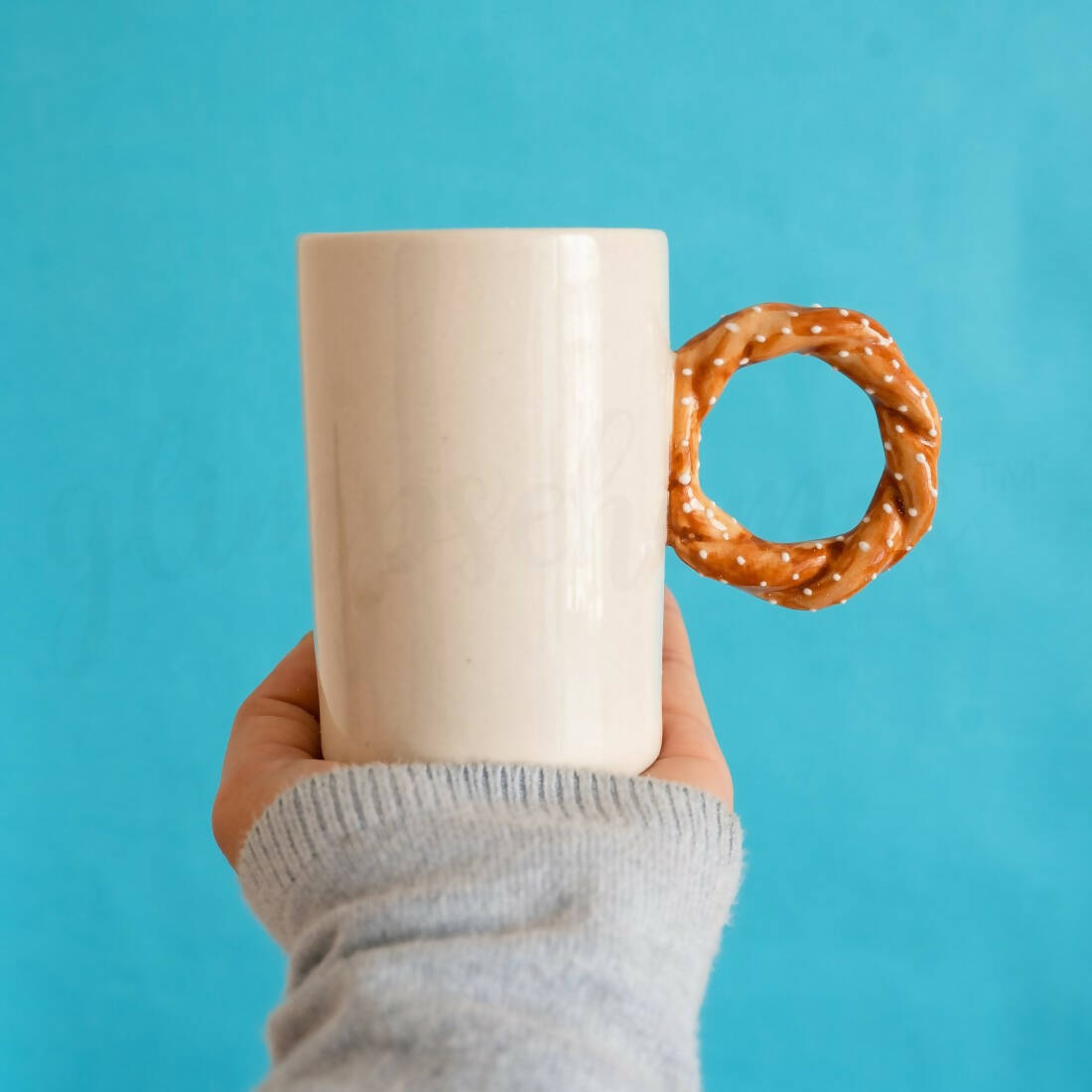 Pretzel & Bagel Coffee Tea Mug Set