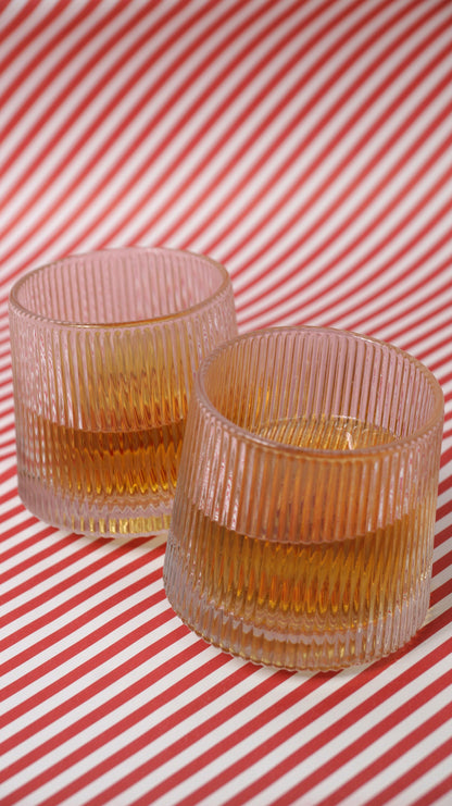 Rolling Fluted Whiskey Glass