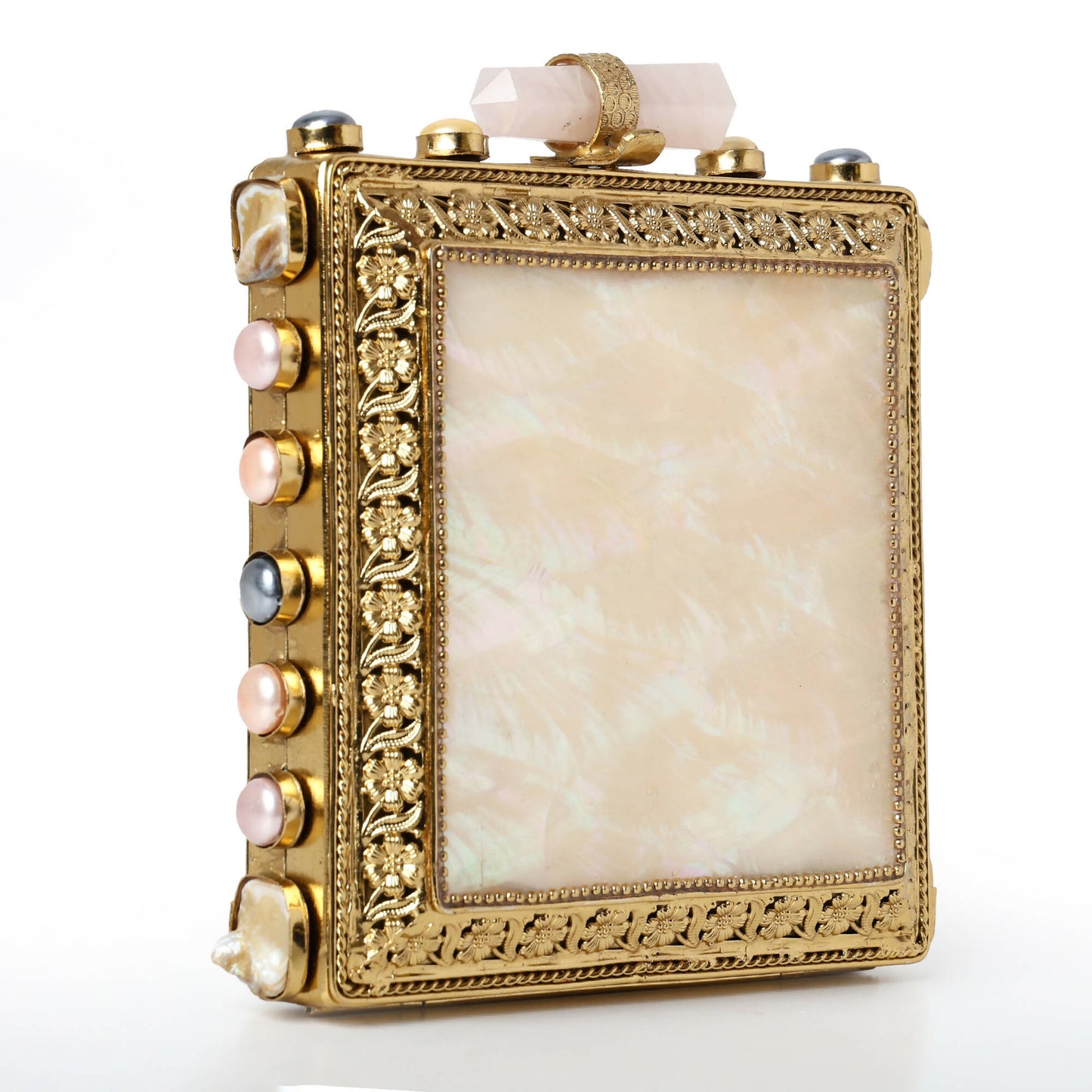 Square Mother-Of-Pearl Elegant Simplicity Clutch