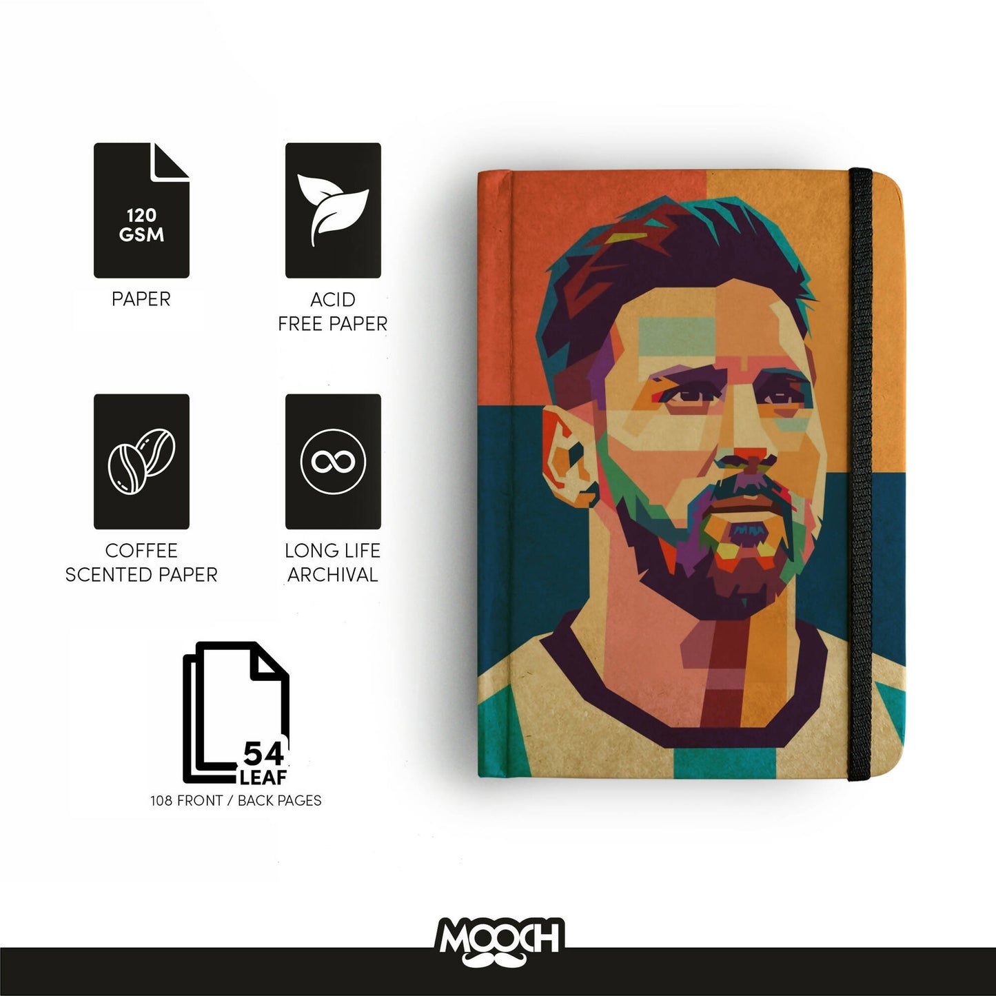 Messi - A5 Handcrafted Diary | Notebook